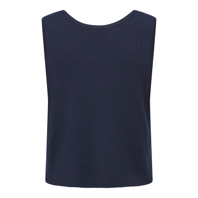 JDY Alexandra S/L Vendbar Binde Top - Navy Blazer