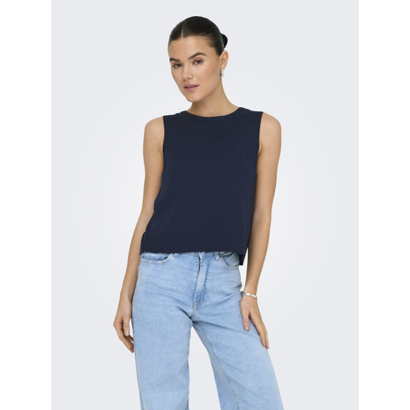 JDY Alexandra S/L Vendbar Binde Top - Navy Blazer