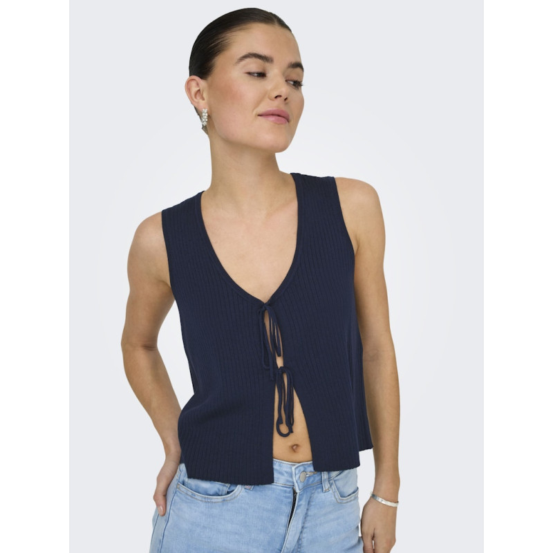 JDY Alexandra S/L Vendbar Binde Top - Navy Blazer