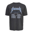 ONLY & SONS Metallica T-shirt - Grey Pinstripe / Ride The Lightning