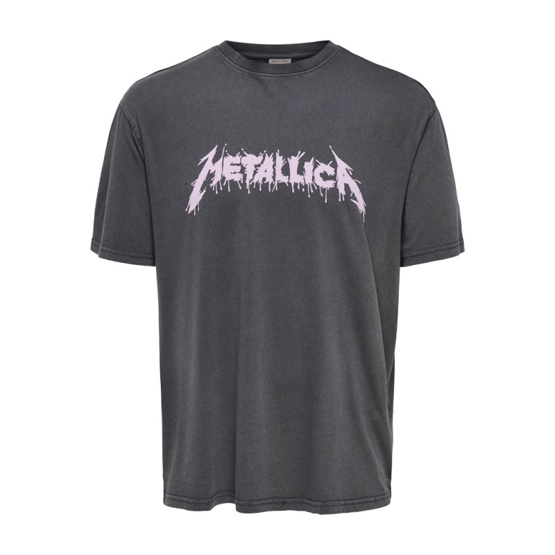 ONLY & SONS Metallica T-shirt - Grey Pinstripe / 2008-2009