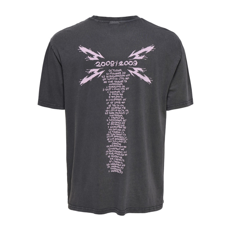 ONLY & SONS Metallica T-shirt - Grey Pinstripe / 2008-2009