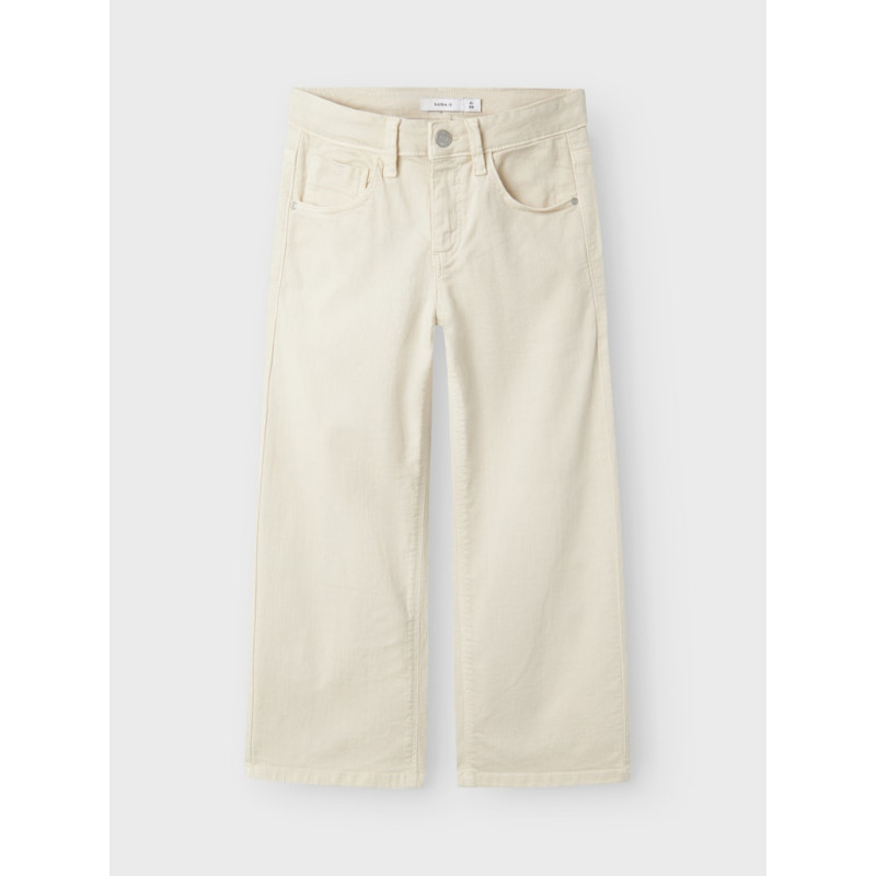 NAME IT Kids Rose Brede Twill Bukser - Turtledove