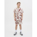 JACK & JONES JUNIOR Luke Crinkle S/S Skjorte - Cloud Dancer