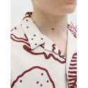 JACK & JONES JUNIOR Luke Crinkle S/S Skjorte - Cloud Dancer