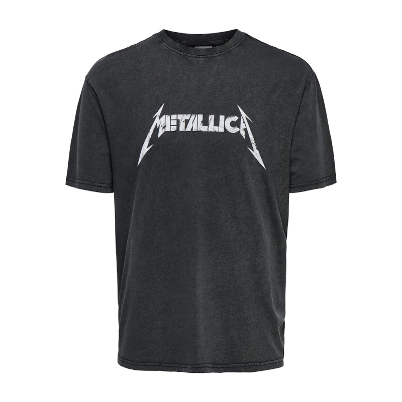 ONLY & SONS Metallica T-shirt - Jet Black / Skull Jet