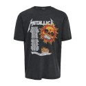 ONLY & SONS Metallica T-shirt - Jet Black / Skull Jet