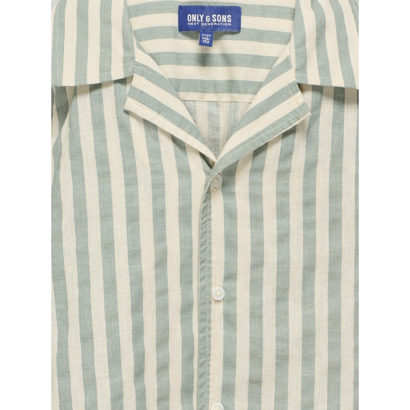 ONLY & SONS JUNIOR Mattie S/S Skjorte - Iceberg Green
