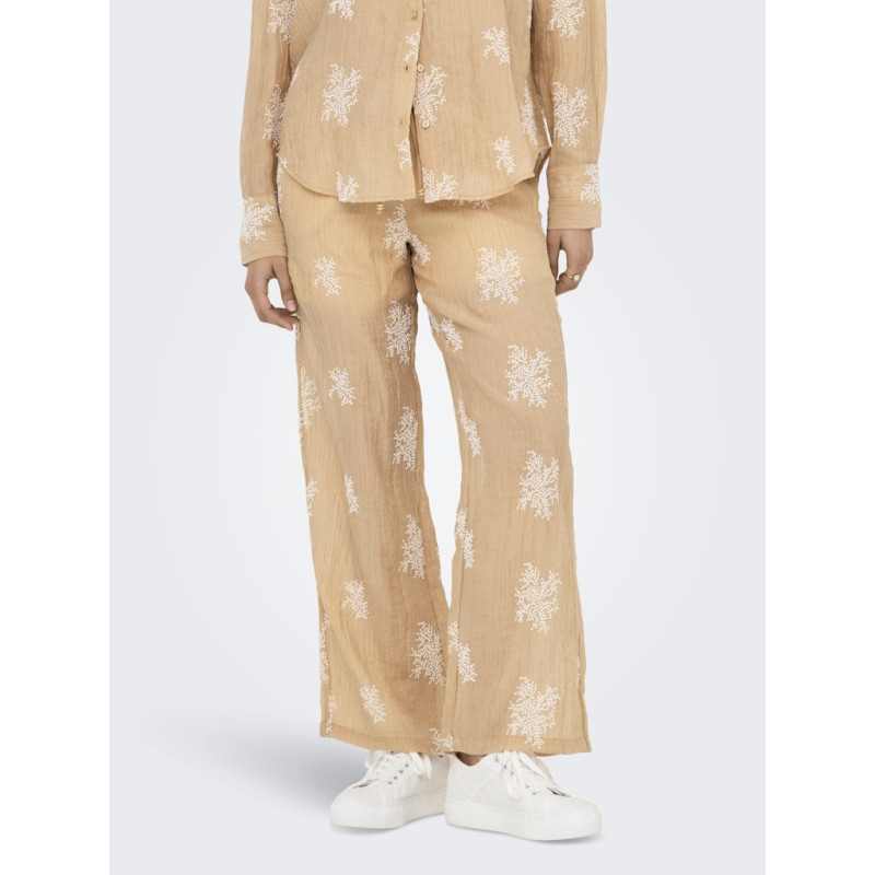 JDY Theo Broderede Bukser - Latté