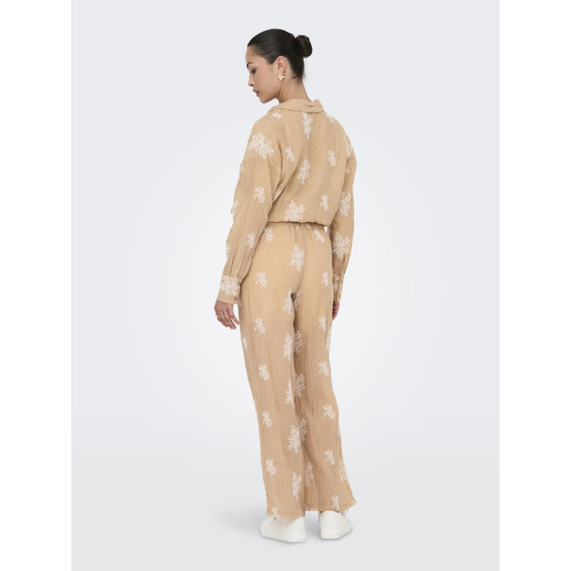 JDY Theo Broderede Bukser - Latté