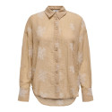 JDY Theo L/S Broderet Skjorte - Latté