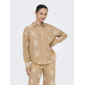 JDY Theo L/S Broderet Skjorte - Latté