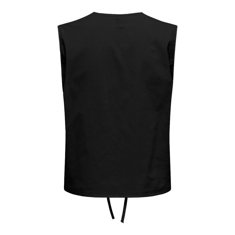 ONLY Lou Broderet Vest - Sort