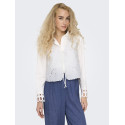 ONLY Lou Broderet Vest - Bright White