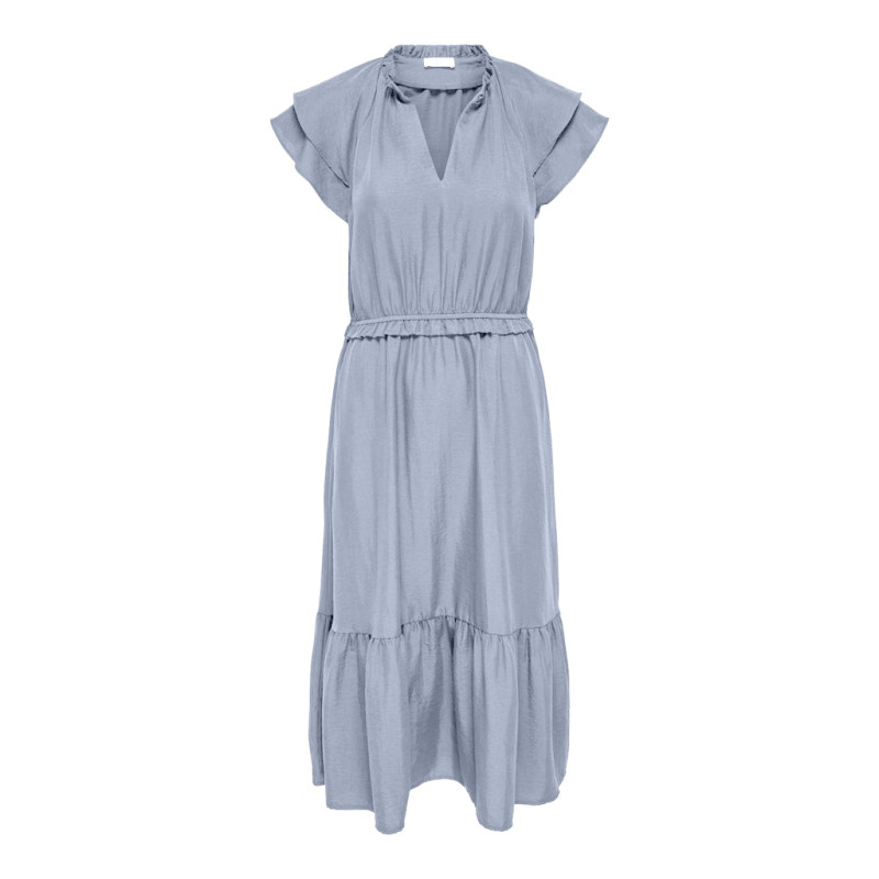 JDY Train S/L Flæse Kjole - Soft Chambray