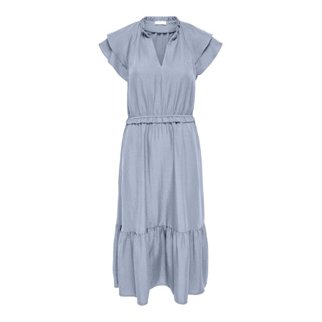 JDY Train S/L Flæse Kjole - Soft Chambray
