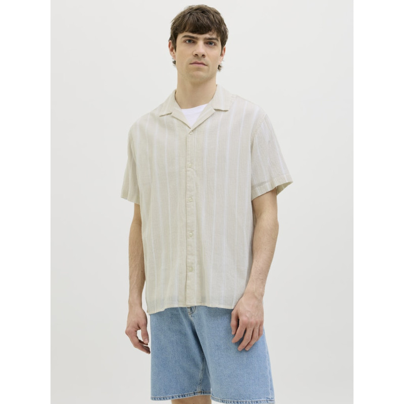 JJ REBEL Maimi Crepe S/S Skjorte - Moonbeam