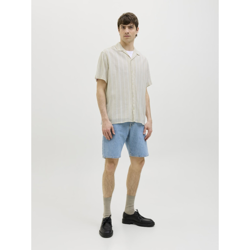 JJ REBEL Maimi Crepe S/S Skjorte - Moonbeam