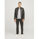 JJ Rebel Callum Strik Pullover - Light Grey Melange