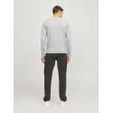JJ Rebel Callum Strik Pullover - Light Grey Melange