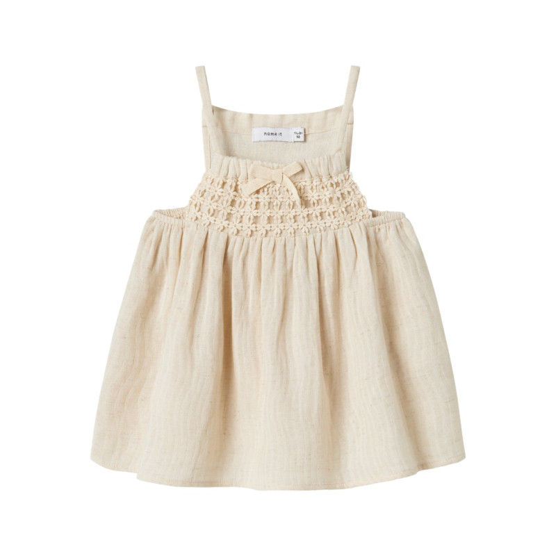 NAME IT MINI Jatti Strop Top - Bleached Sand