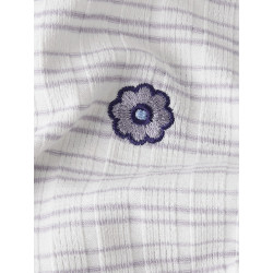 NAME IT MINI Fiona S/S Kjole - Bright White / Stripes