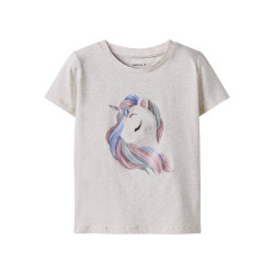 NAME IT MINI Darlinga T-shirt - Peyote Melange