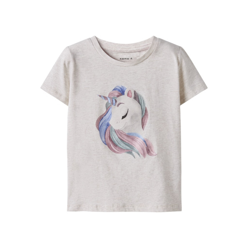 NAME IT MINI Darlinga T-shirt - Peyote Melange