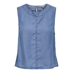 ONLY Pema-Dorsi S/L Denim Top - Medium Blue Denim