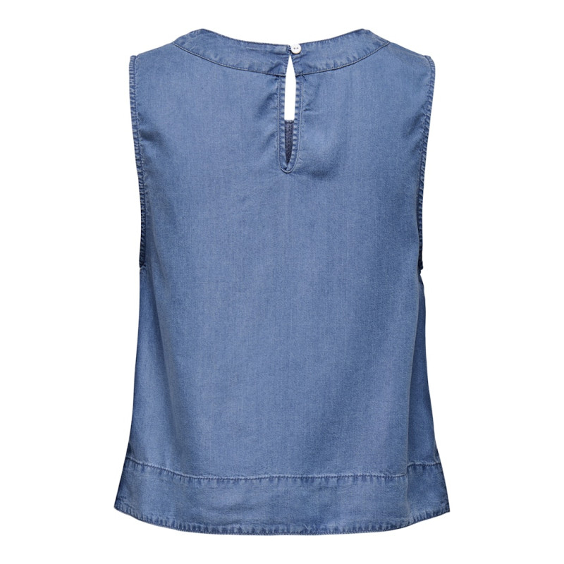 ONLY Pema-Dorsi S/L Denim Top - Medium Blue Denim