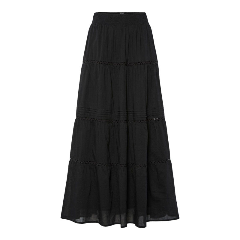 PIECES Astrid Maxi Nederdel - Sort