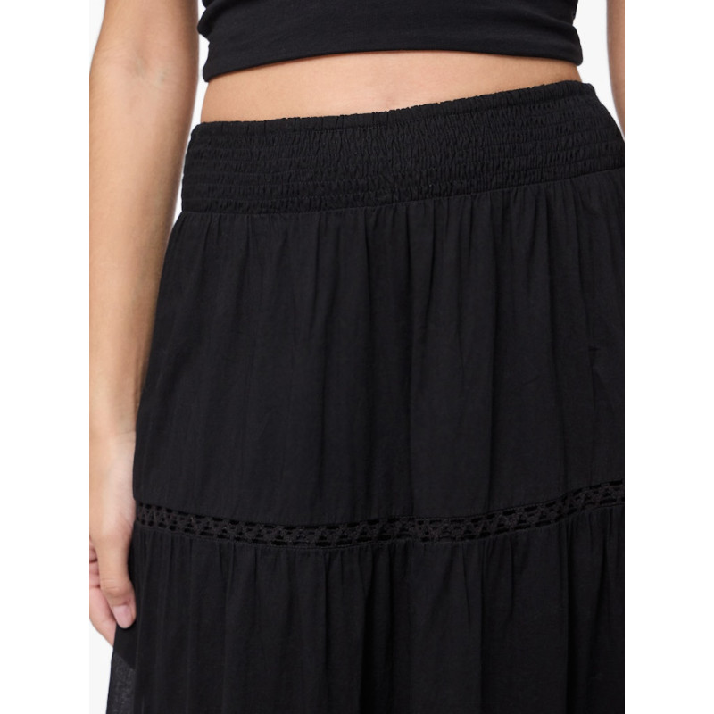 PIECES Astrid Maxi Nederdel - Sort