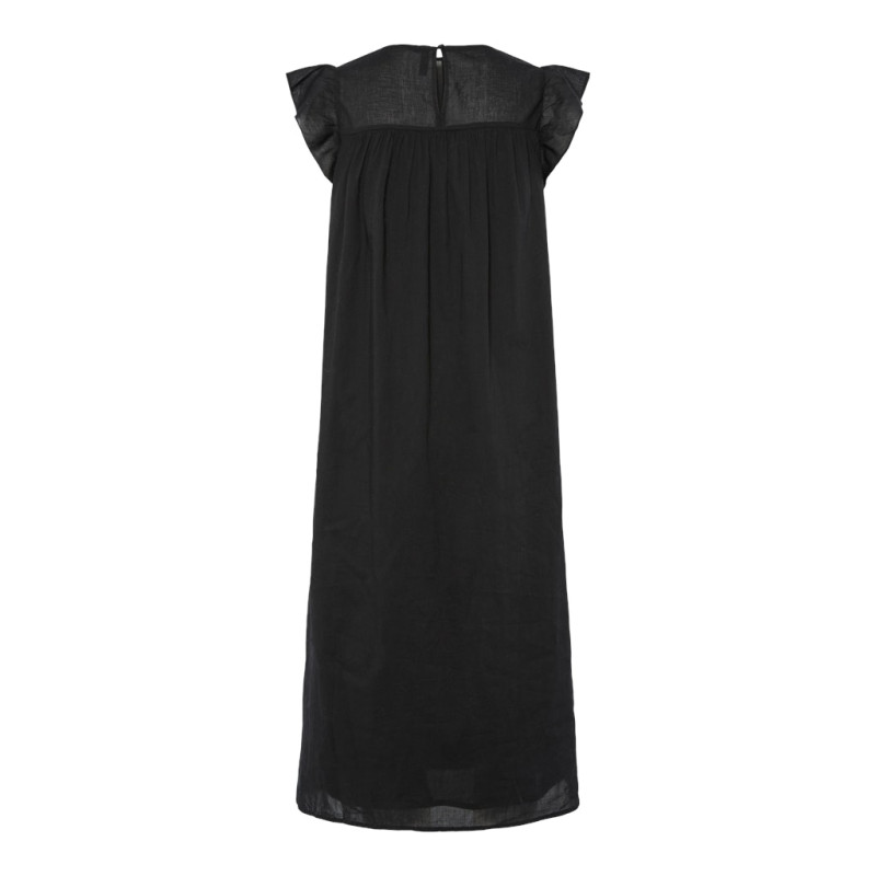 PIECES Astrid S/L Kjole - Sort