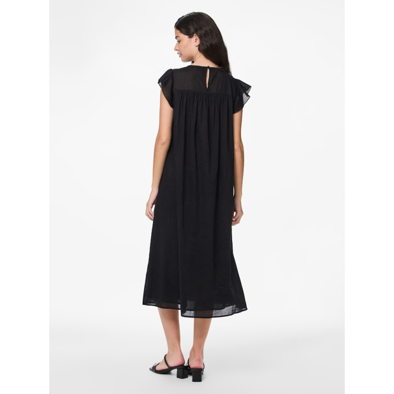 PIECES Astrid S/L Kjole - Sort