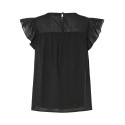 PIECES Astrid S/L Top - Sort