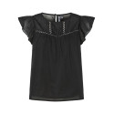 PIECES Astrid S/L Top - Sort