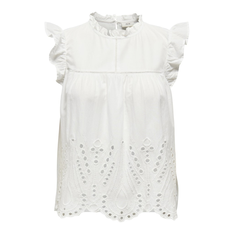 JDY Miley S/L Top - Cloud dancer