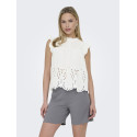 JDY Miley S/L Top - Cloud dancer