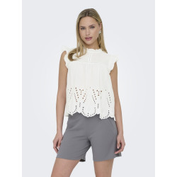 JDY Miley S/L Top - Cloud dancer