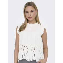 JDY Miley S/L Top - Cloud dancer