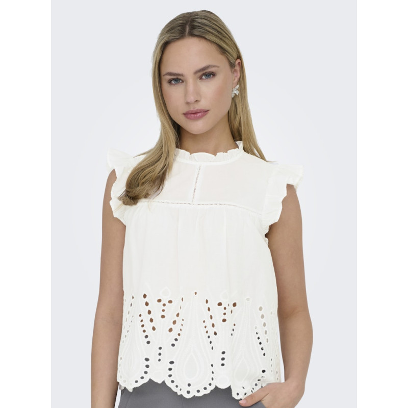 JDY Miley S/L Top - Cloud dancer