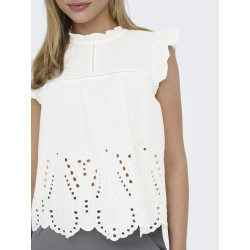 JDY Miley S/L Top - Cloud dancer