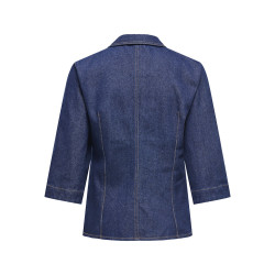 JDY Sally Denim Skjorte - Dark Blue Denim