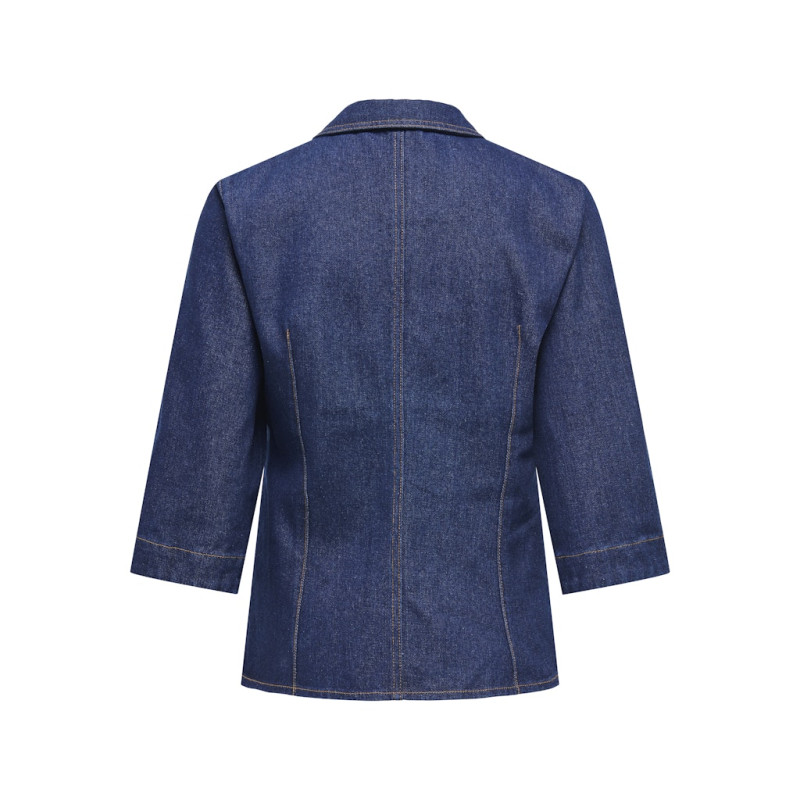 JDY Sally Denim Skjorte - Dark Blue Denim