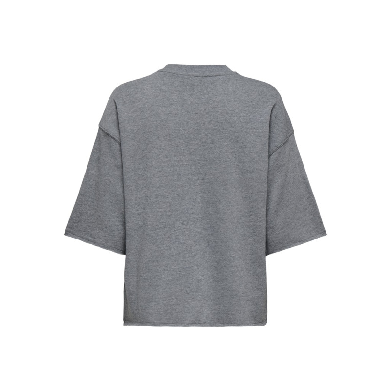 JDY Viola T-shirt - Medium Grey Melange