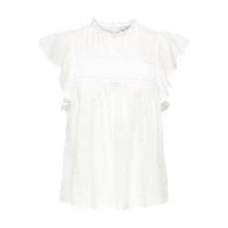 ONLY Katti S/S Dobby Top - Cloud Dancer