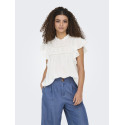 ONLY Katti S/S Dobby Top - Cloud Dancer
