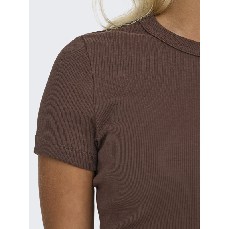 ONLY Val T-shirt - Chicory Coffee