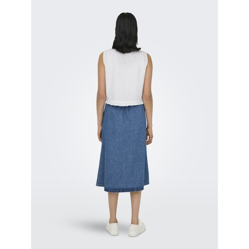 ONLY Jakiri Hør Vest - Bright White