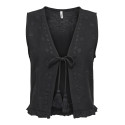 ONLY Jakiri Hør Vest - Sort